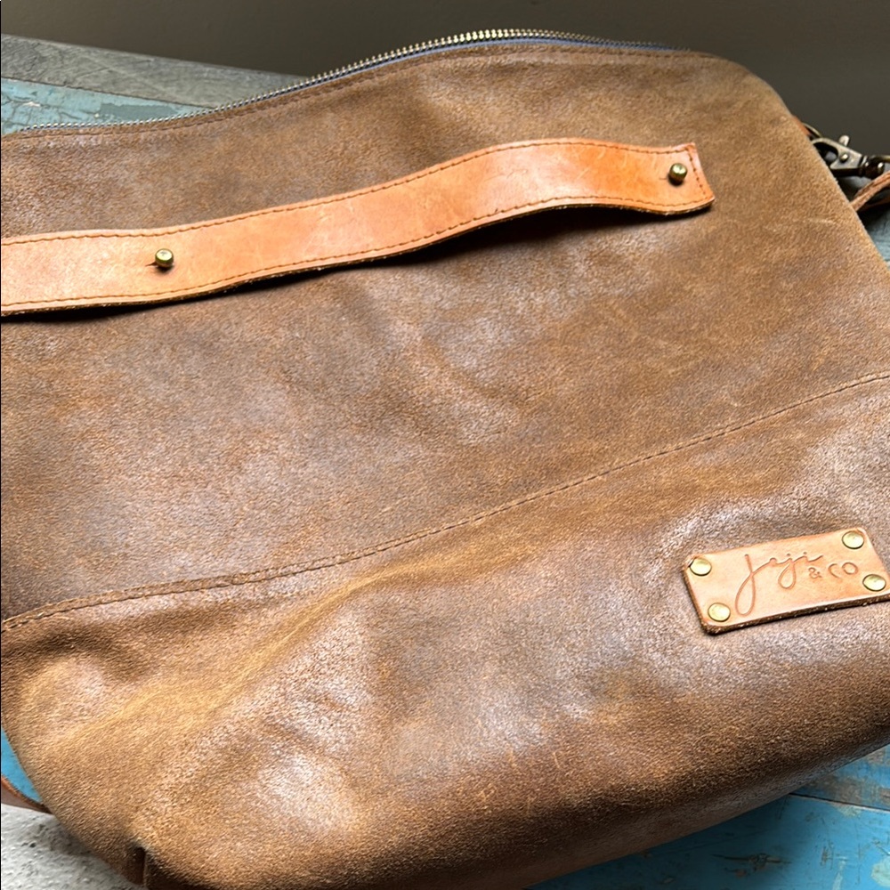 Brown Leather Messenger Bag